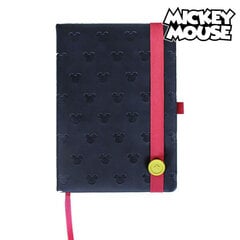 Märkmik Mickey Mouse A5 Must hind ja info | Vihikud, märkmikud ja paberikaubad | kaup24.ee