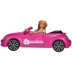 Nukk Steffi Love Cabriolet New Beetle 45 cm Auto Roosa цена и информация | Игрушки для девочек | kaup24.ee