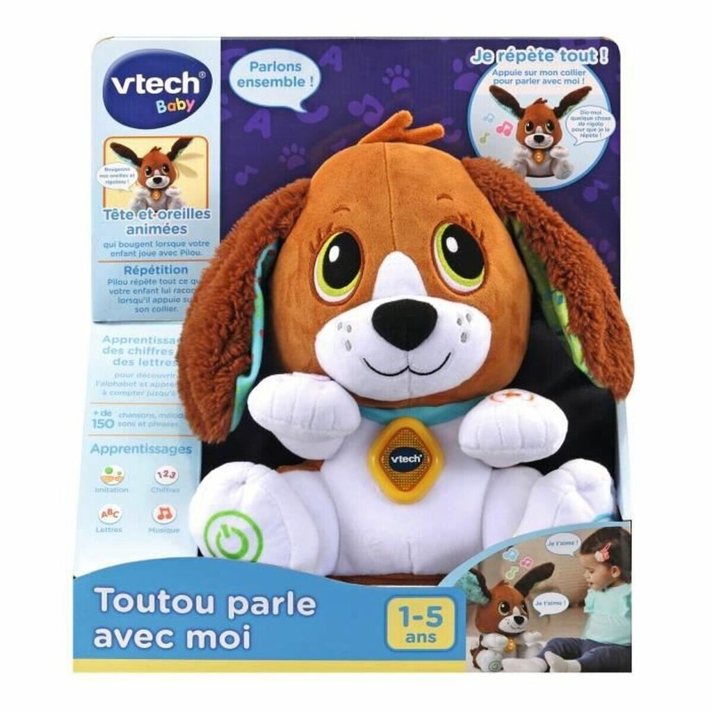 Pehme mänguasi häälega Vtech Baby Doggie Talks With Me FR цена и информация | Poiste mänguasjad | kaup24.ee