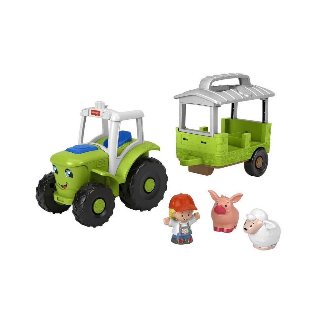 Playset Fisher Price Little People Roheline Traktor hind ja info | Poiste mänguasjad | kaup24.ee