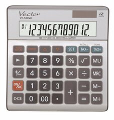 Калькулятор Vector VC-500 VII цена и информация | Смягчает воду и защищает Вашу посудомоечную машину от извести. | kaup24.ee