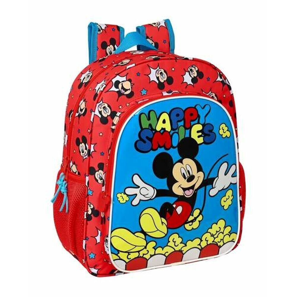 Kooliseljakott Mickey Mouse Happy Smiles (32 x 38 x 12 cm) hind ja info | Koolikotid, sussikotid | kaup24.ee