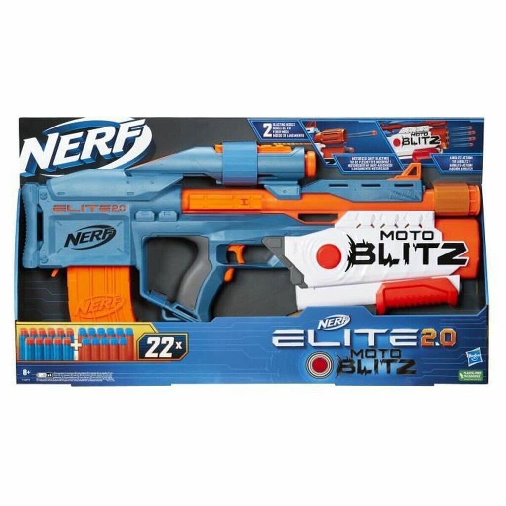 Püss Nerf Elite 2.0 Motoblitz цена и информация | Poiste mänguasjad | kaup24.ee