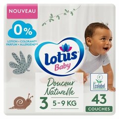 Ühekordsed mähkmed Lotus Baby T3 (43 uds) hind ja info | Mähkmed | kaup24.ee