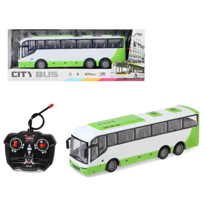 Buss 39 x 15 cm Raadio teel juhitav цена и информация | Poiste mänguasjad | kaup24.ee