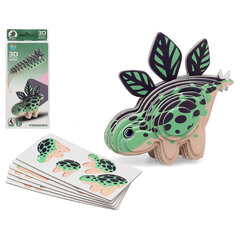 3D Pusle Dino Roheline 18 x 8 cm hind ja info | Pusled | kaup24.ee