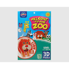 3D Pusle Zoo Lõvi 27 x 18 cm 11 Tükid, osad hind ja info | Pusled | kaup24.ee
