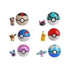 Tegevuskujud Pokemon Pokeball Clip'N Go Bizak hind ja info | Poiste mänguasjad | kaup24.ee