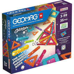 Magnetinis konstruktorius Playset Geomag Glitter, 35 d. hind ja info | Klotsid ja konstruktorid | kaup24.ee