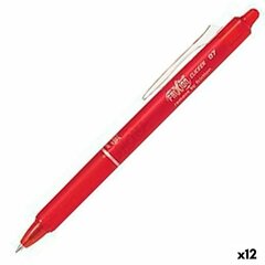 Ручка Pilot Frixion Clicker Стираемые чернила Красный 0,4 mm 12 штук цена и информация | Письменные принадлежности | kaup24.ee