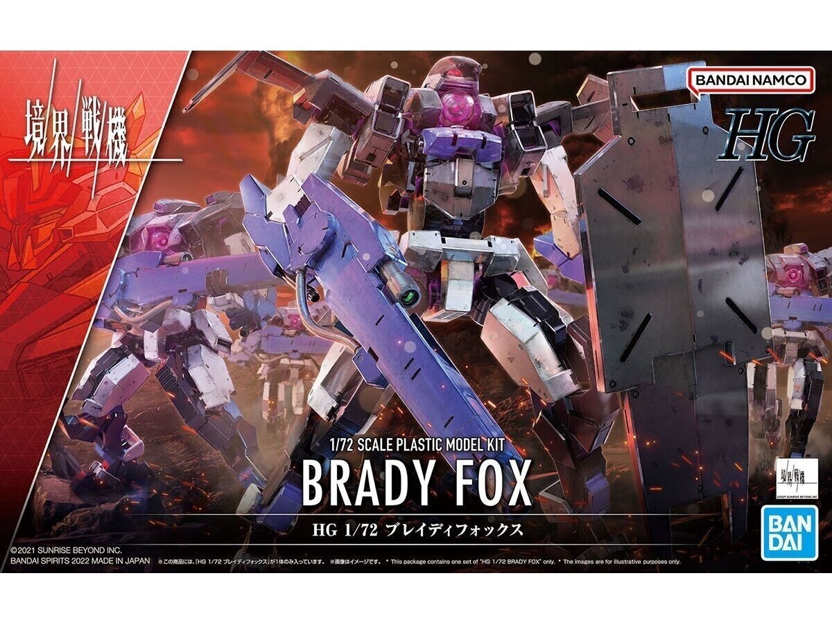 Bandai - HG Kyokai Senki Brady Fox, 1/72, 63360 hind ja info | Klotsid ja konstruktorid | kaup24.ee