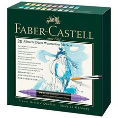 Marker Set Faber-Castell Albrecht Dürer Mitmevärviline 20 Tükid, osad цена и информация | Принадлежности для рисования, лепки | kaup24.ee