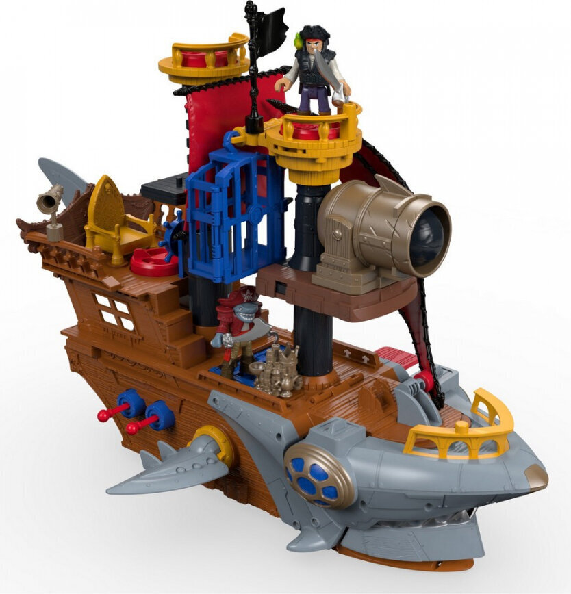 Fisher Price Playset Shark Bite Pirate Ship Fisher Price DHH61 hind ja info | Poiste mänguasjad | kaup24.ee