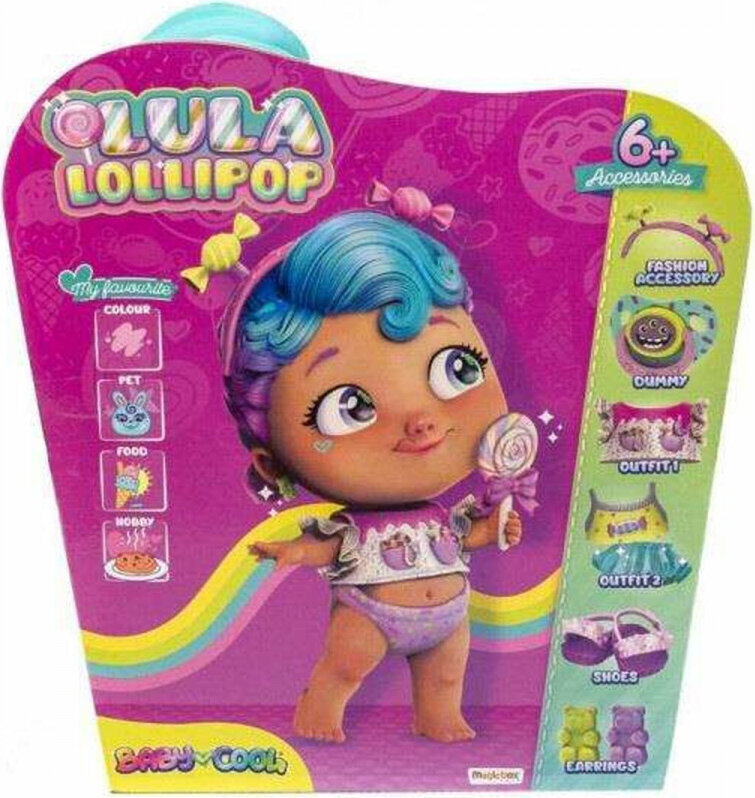 Magic Box Doll Magic Box Cool Lula Lollypop 25,5 x 16 x 27,5 cm цена и информация | Tüdrukute mänguasjad | kaup24.ee