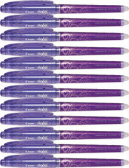 Pilot Liquid ink ballpoint pen Pilot FriXion Point Violet 12 Units цена и информация | Письменные принадлежности | kaup24.ee