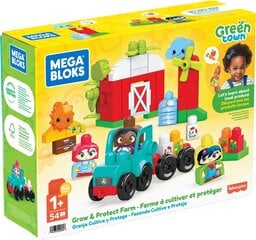 Корструктор Mega Bloks Ūkis HDL07, 54 д. цена и информация | Drewniana Wieża Piramida Kura Nakładanie Kolorowych Kwadratów LD-15 15276 | kaup24.ee