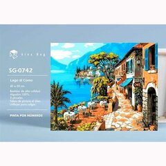 Maalimiskomplekt Alex Bog Lago di Como Numbrid (40 x 50 cm) hind ja info | Kunstitarbed, voolimise tarvikud | kaup24.ee