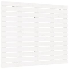 vidaXL seinale kinnitatav voodipeats, valge, 141x3x91,5 cm, männipuit цена и информация | Кровати | kaup24.ee