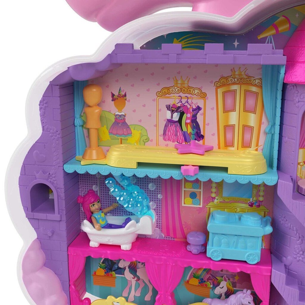 Polly Pocket Rainbow Unicorn salong цена и информация | Tüdrukute mänguasjad | kaup24.ee