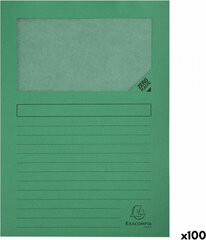 Exacompta Subfolder Exacompta Forever Green Transparent window A4 (100 Units) цена и информация | Канцелярские товары | kaup24.ee