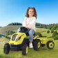 SMOBY Traktor XL roheline pedaal traktor koos haagisega hind ja info | Poiste mänguasjad | kaup24.ee