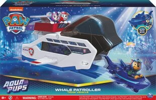 Автомобиль Paw Patrol Aqua Pups Whale Patroller цена и информация | Развивающий мелкую моторику - кинетический песок KeyCraft NV215 (80 г) детям от 3+ лет, бежевый | kaup24.ee