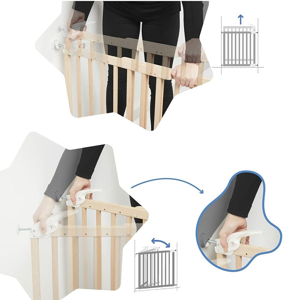 Badabulle Safety barrier Badabulle 63,5 cm 106 cm hind ja info | Laste ohutustarvikud | kaup24.ee