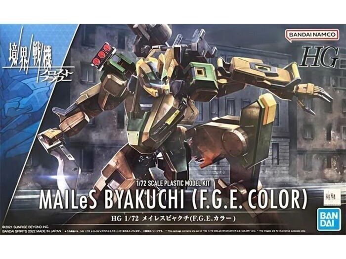Bandai - HG Kyokai Senki MAILeS Byakuchi (F.G.E. Color), 1/72, 63927 hind ja info | Klotsid ja konstruktorid | kaup24.ee