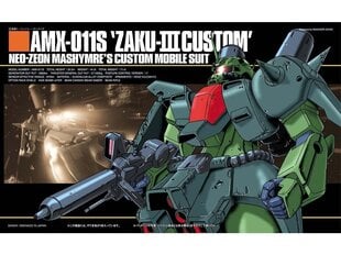 Bandai - HGUC AMX-011S "Zaku III Custom", 1/144, 55726 hind ja info | Klotsid ja konstruktorid | kaup24.ee