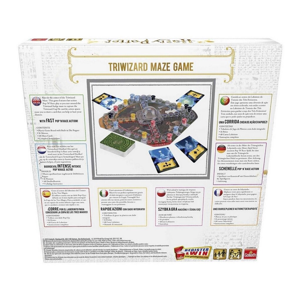 Lauamäng Goliath Harry Potter Triwizard Maze Game 273 Tükid, osad (26 x 5 x 26 cm) hind ja info | Lauamängud ja mõistatused | kaup24.ee