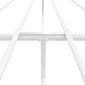 vidaXL metallist voodiraam peatsi ja jalutsiga, valge, 180 x 200 cm hind ja info | Voodid | kaup24.ee
