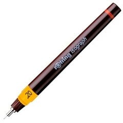 Liquid ink ballpoint pen Rotring Isograph Чёрный 0,2 mm цена и информация | Письменные принадлежности | kaup24.ee