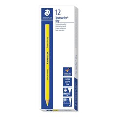 Fluorestseeruv Marker Staedtler Textsurfer Dry Kollane 12 Ühikut цена и информация | Письменные принадлежности | kaup24.ee