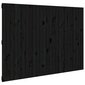 vidaXL seinale kinnitatav voodipeats, must, 159,5x3x110 cm, männipuit hind ja info | Voodid | kaup24.ee