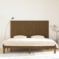 vidaXL seinale kinnitatav voodipeats, meepruun, 204x3x110 cm männipuit hind ja info | Voodid | kaup24.ee