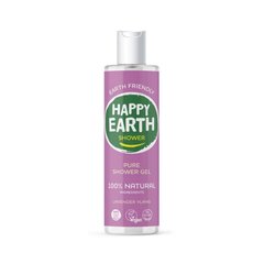 Happy Earth 100% looduslik hooldav ja värskendav dušigeel lavendli ja Ylangiga, 300 ml цена и информация | Масла, гели для душа | kaup24.ee