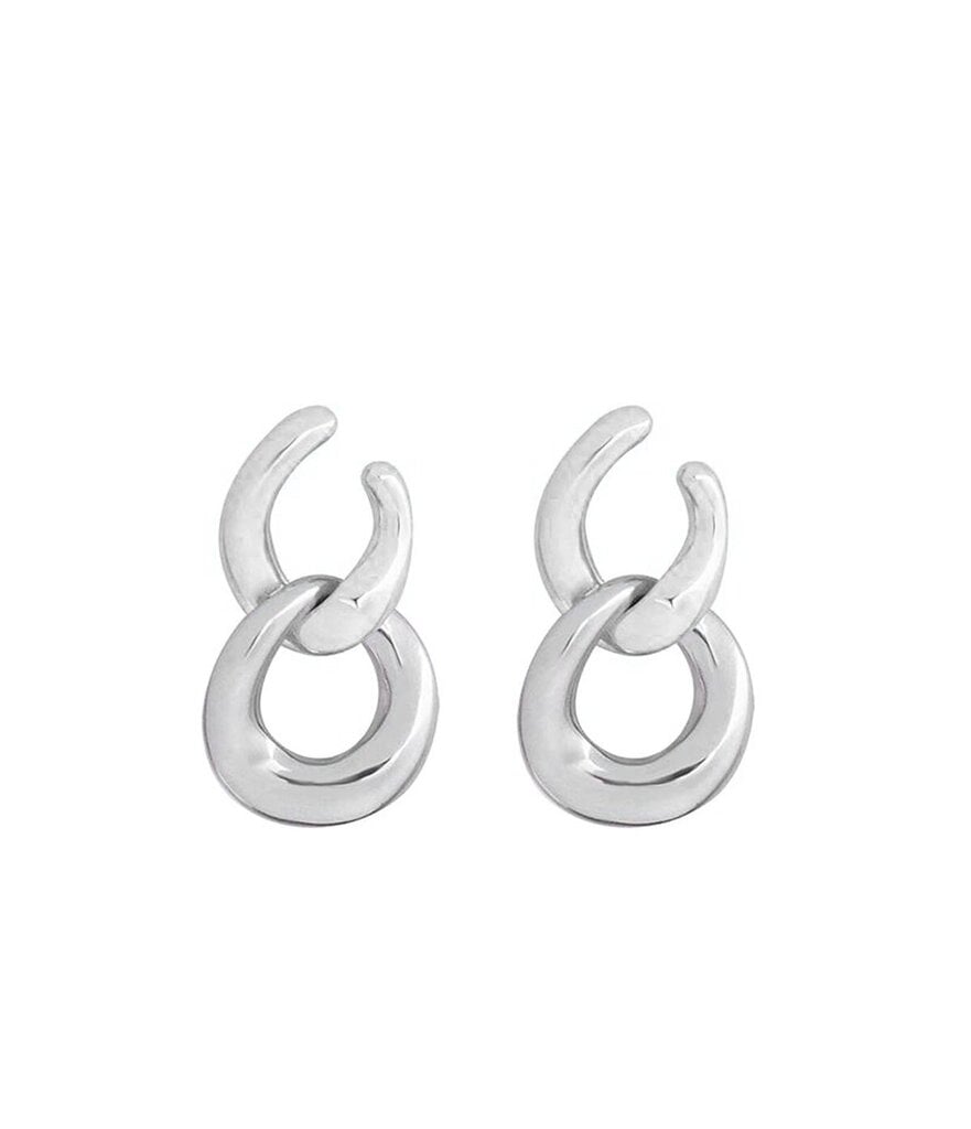Naiste kõrvarõngad laia ketiga, roostevabast terasest, 18K kullaga kaetud hind ja info | Kõrvarõngad | kaup24.ee