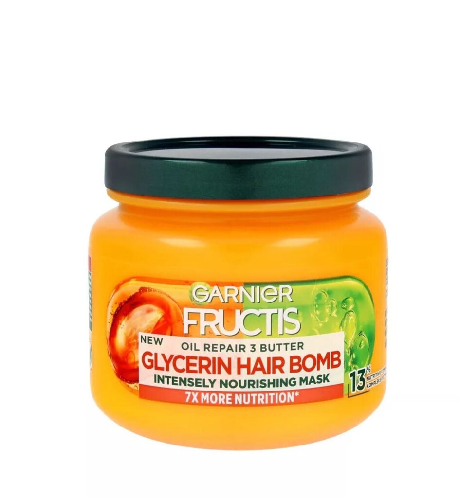 Toitev juuksemask Garnier Fructis Wonder Butter Shea Hair Bomb, 320 ml hind ja info | Maskid, õlid, seerumid | kaup24.ee