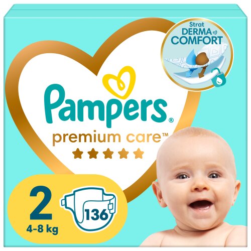 Mähkmed Pampers Premium Care, suurus 2, 4-8kg, 136 tk цена и информация | Mähkmed | kaup24.ee