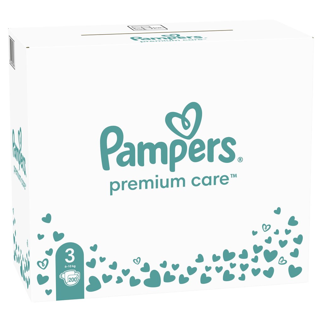 Mähkmed Pampers Premium Care 3 (6-10 kg), 200 tk hind ja info | Mähkmed | kaup24.ee