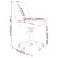 vidaXL ratastega toolid 4 tk, kreemjas, kangas hind ja info | Söögitoolid, baaritoolid | kaup24.ee