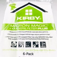 Tolmukotid Kirby Micron Magic Filter Hepa Plus, 6 tk цена и информация | Аксессуары для пылесосов | kaup24.ee