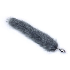 Anaaltapp naturaalse rebase karusnahaga Tail Plug 47 cm hind ja info | Anaallelud | kaup24.ee