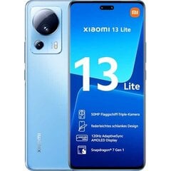 Xiaomi 13 Lite 8/128GB Sinine цена и информация | Мобильные телефоны | kaup24.ee