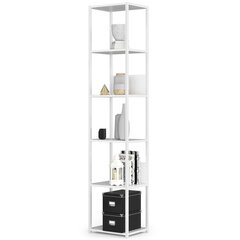 Metallist loft stiilis riiul 40 cm - valge-valge - 6 riiulit цена и информация | Полки | kaup24.ee