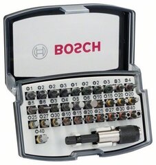 Kruvikeeraja otsikute komplekt Bosch 1/4“, 32 tk цена и информация | Механические инструменты | kaup24.ee