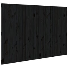 vidaXL seinale kinnitatav voodipeats, must, 166x3x110 cm, männipuit hind ja info | Voodid | kaup24.ee
