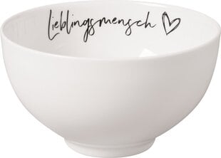 Like by Villeroy & Boch Statement миска Lieblingmensch, 14 см цена и информация | Посуда, тарелки, обеденные сервизы | kaup24.ee