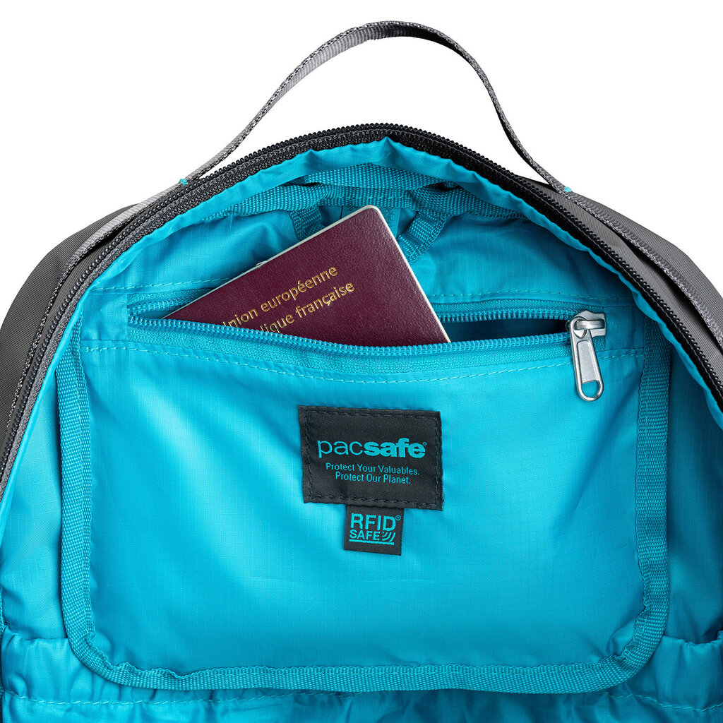 Vargusvastane urban seljakott Pacsafe Eco 25L, Econyl, Must hind ja info | Spordikotid, seljakotid | kaup24.ee