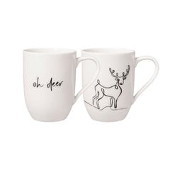 Villeroy & Boch Xmas Set Reindeer tasside komplekt, 2 tk hind ja info | Klaasid, tassid ja kannud | kaup24.ee